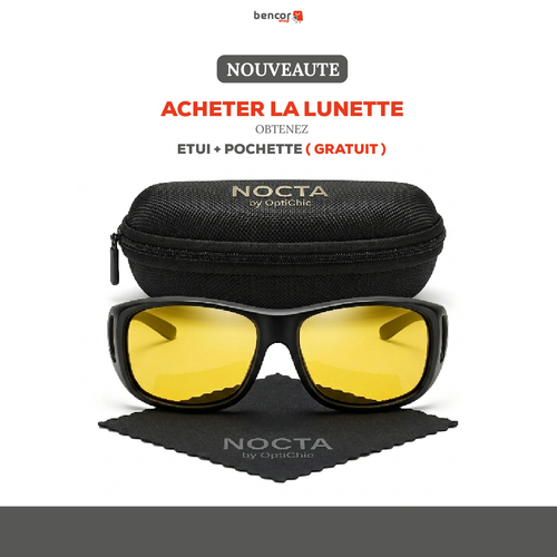 Lunettes NOCTA avec étui rigide et pochette de nettoyage offerts