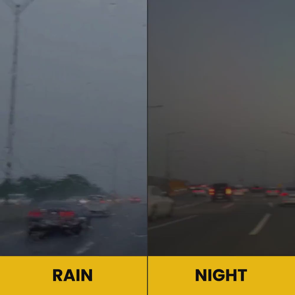 Vidéo : vue de nuit et sous la pluie à travers les verres jaunes NOCTA